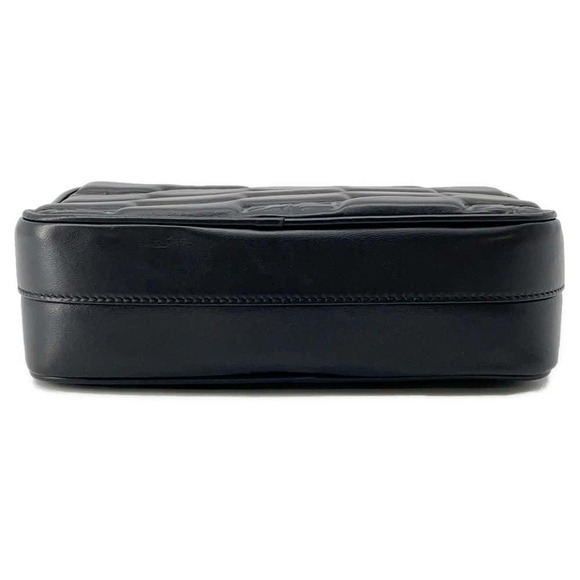 Balenciaga BB Monogram Leather Shoulder Bag Black - Picture 3 of 16